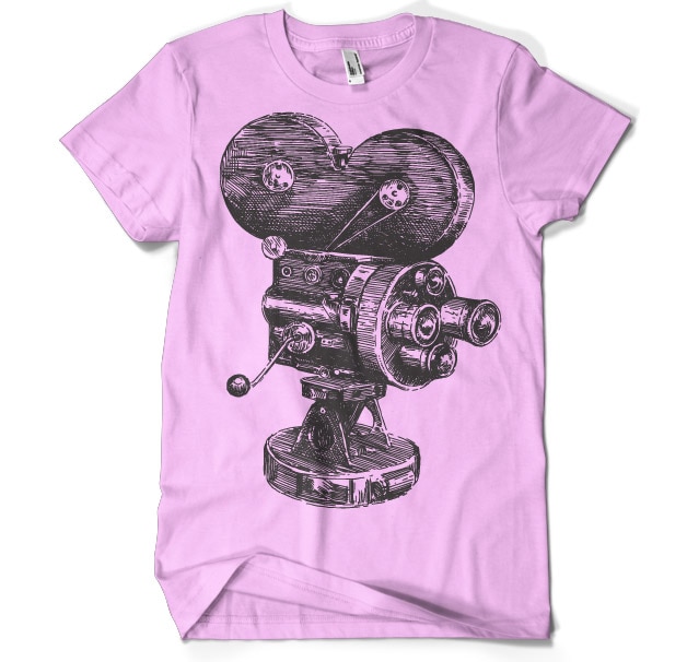 Movie Camera Sketch T-Shirt