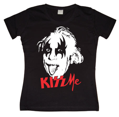 Kiss Me Mr Einstein Girly T-shirt