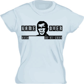 Game Over Bush Girly T-shirt