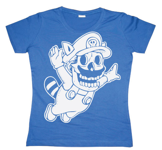 Super Mario Skull Girly T-shirt