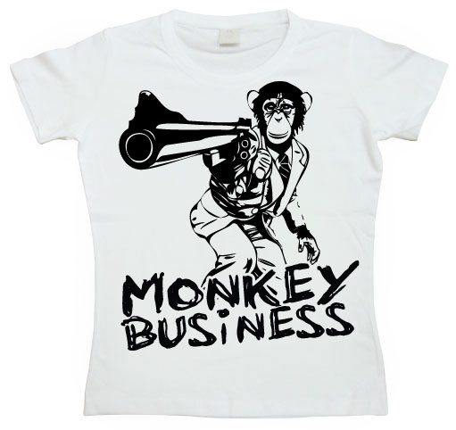 Monkey Business Girly T- shirt