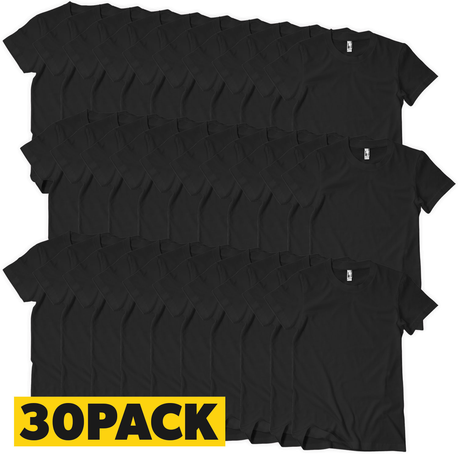 T-Shirts Megapack Black - 30 pack
