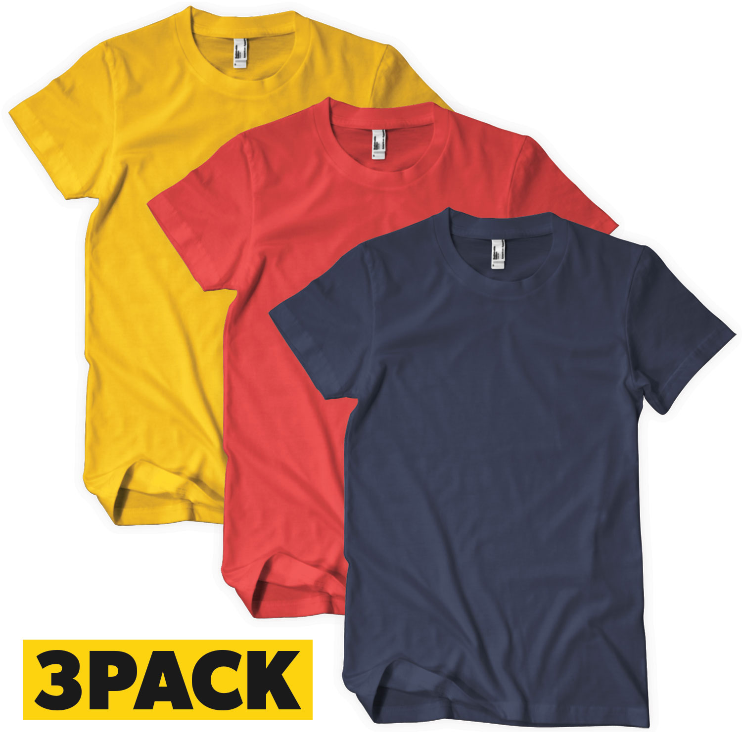 T-Shirts Big Pack Colored - 3 pack