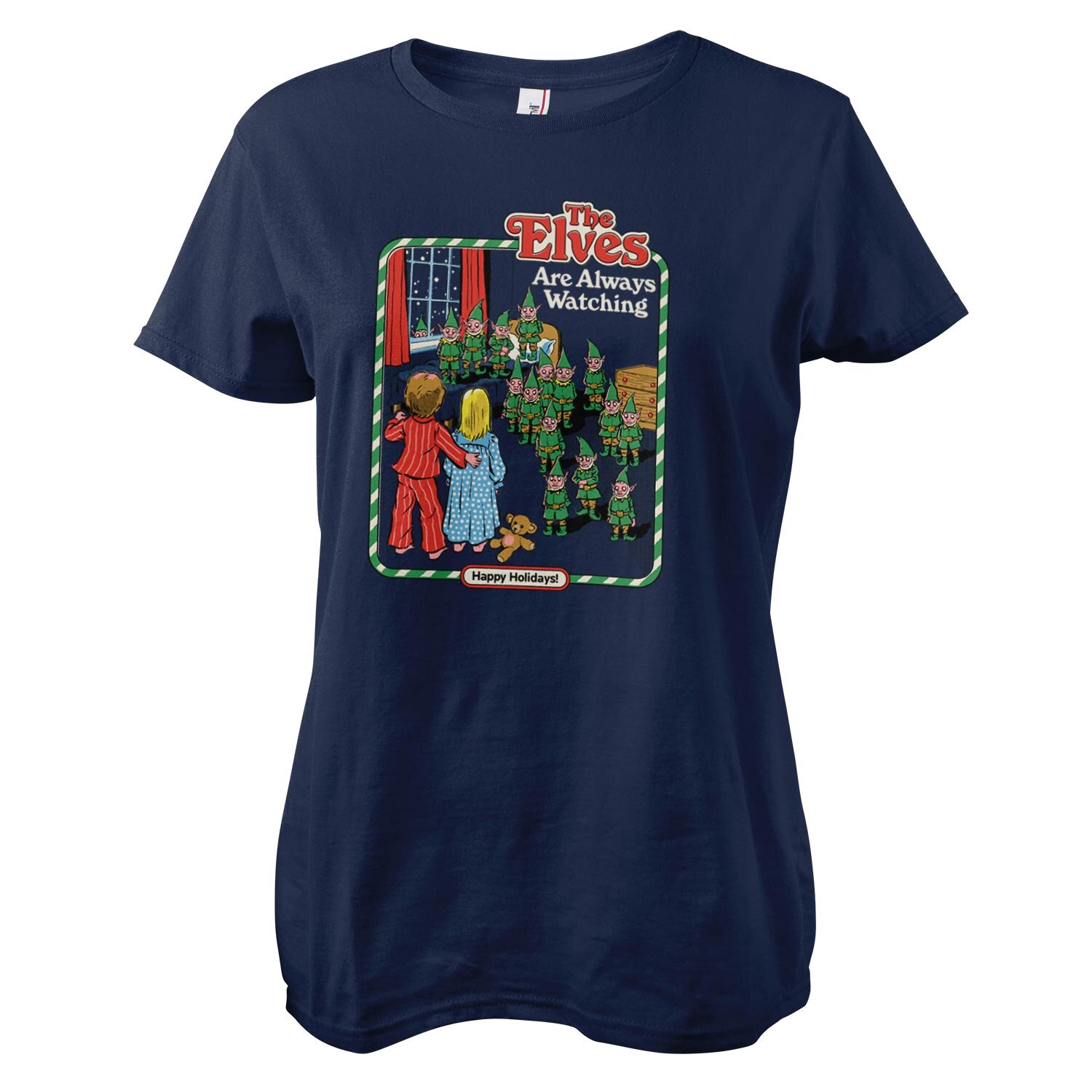 The Elves Are Watching Girly Tee