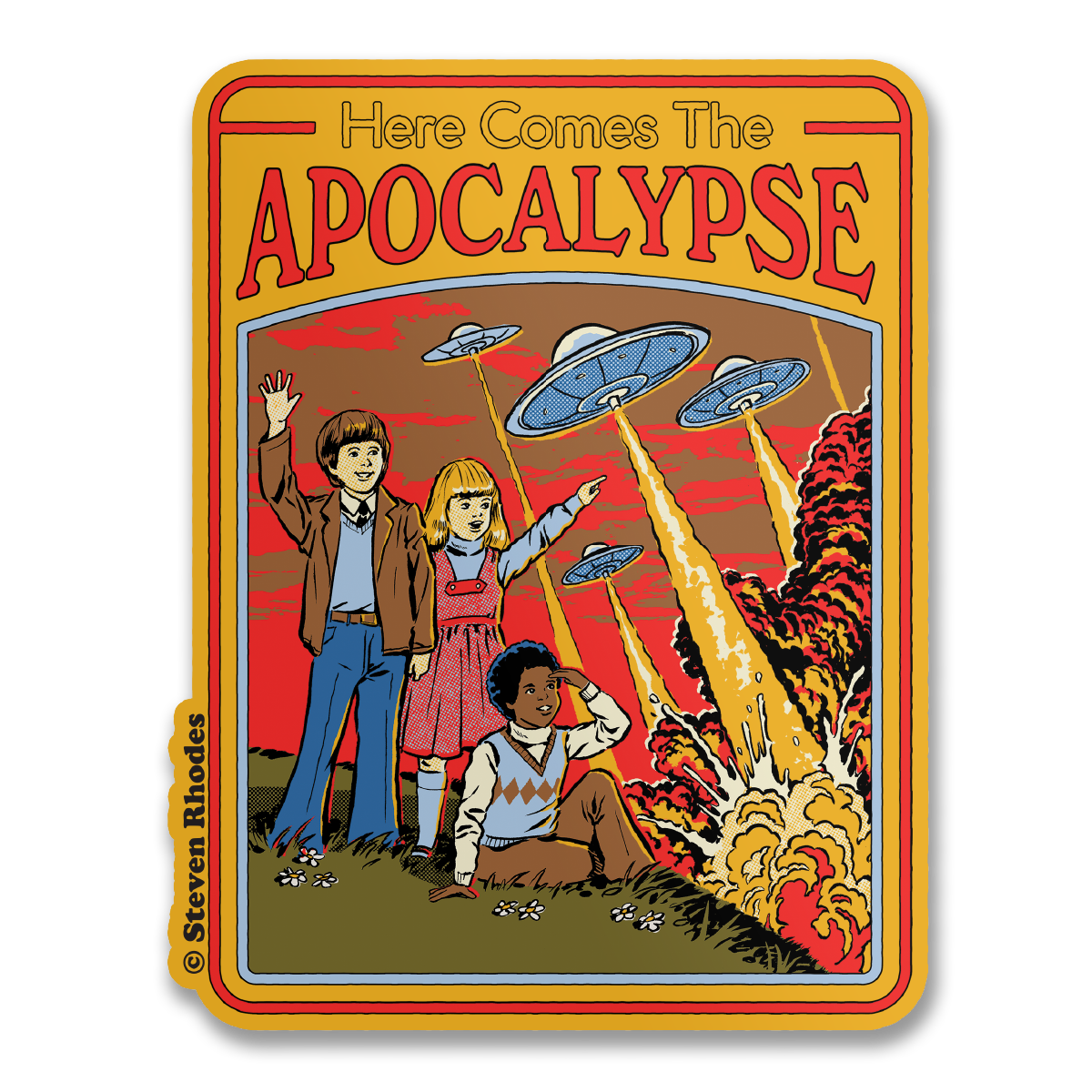 Steven Rhodes - Here Comes The Acopalypse Sticker