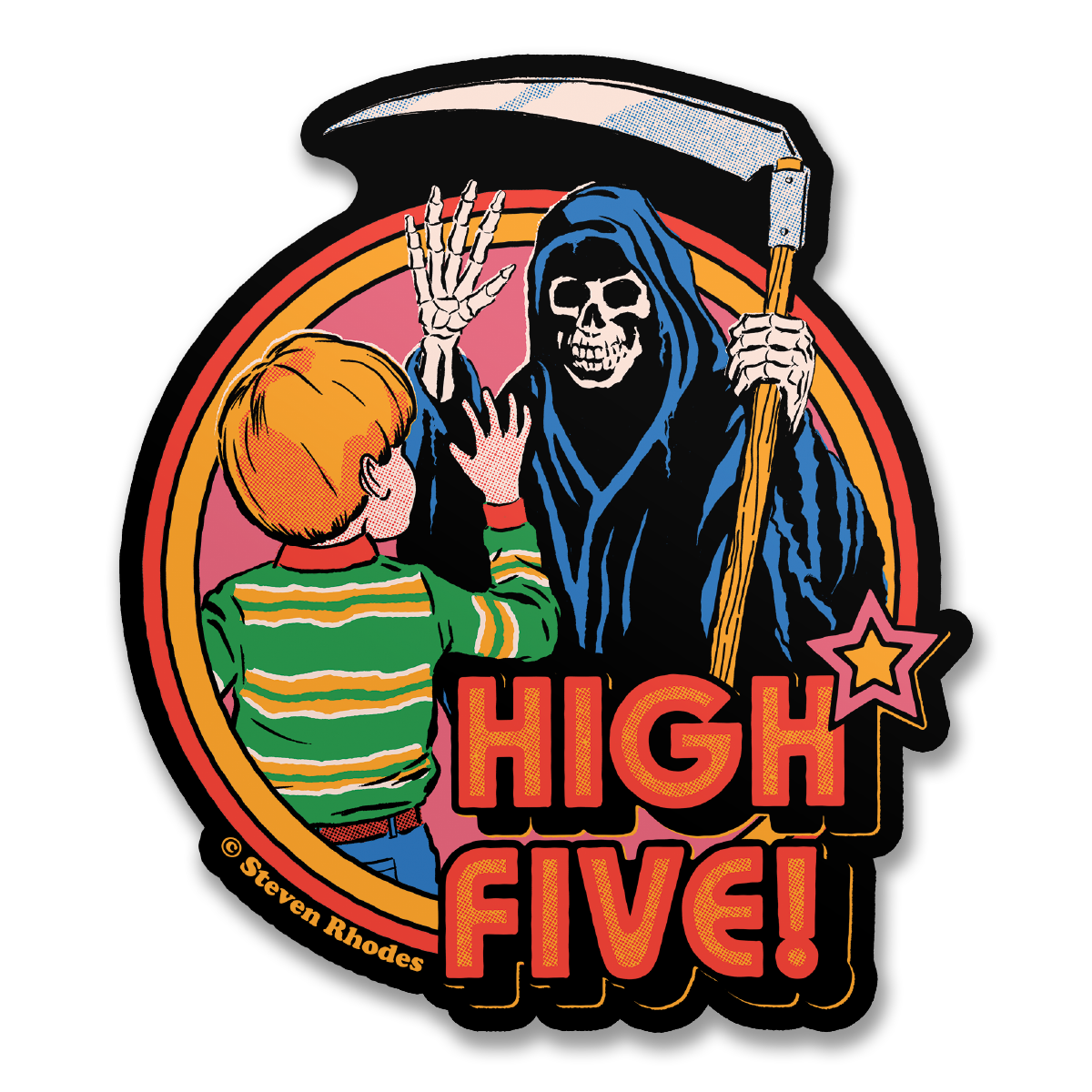 Steven Rhodes - High Five Sticker