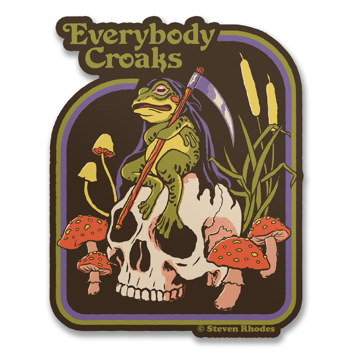 Steven Rhodes - Everybody Croaks Sticker