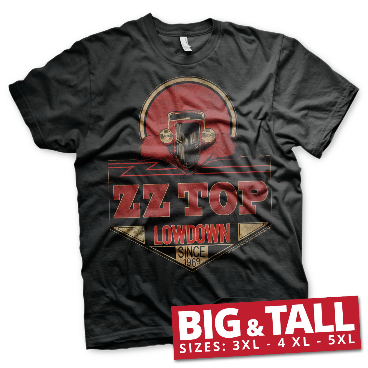 ZZ-Top - Lowdown Since 1969 Big & Tall T-Shirt