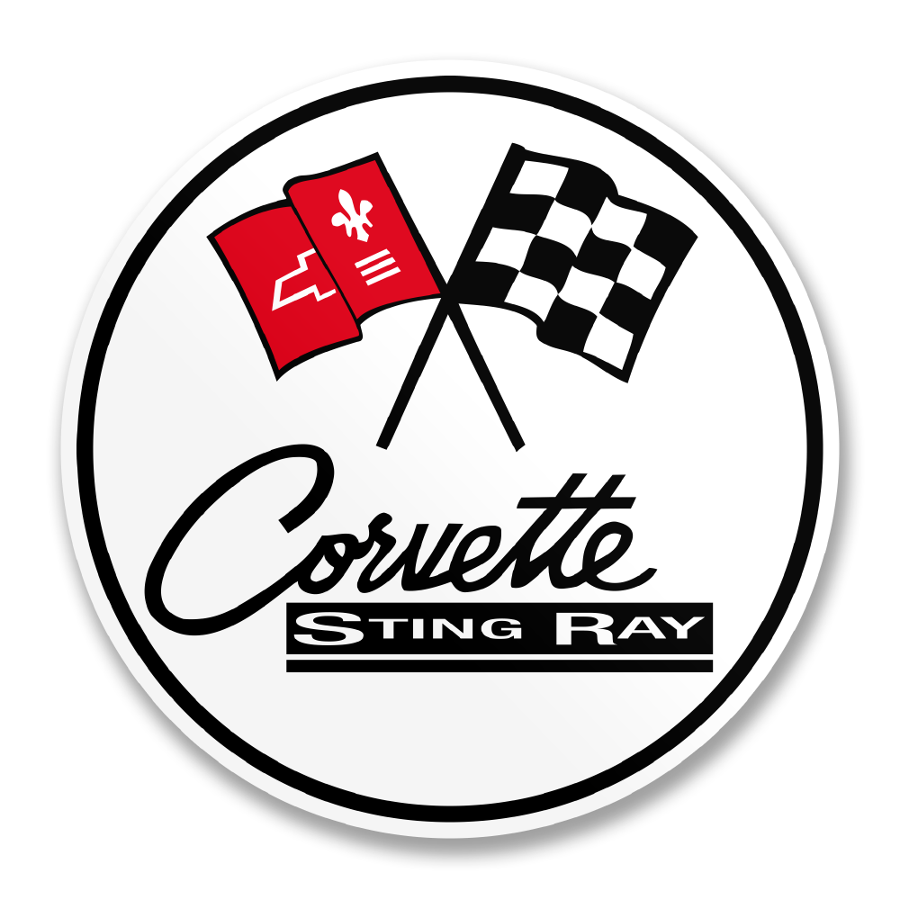Chevrolet Corvette C2 Sting Ray Logo Sticker