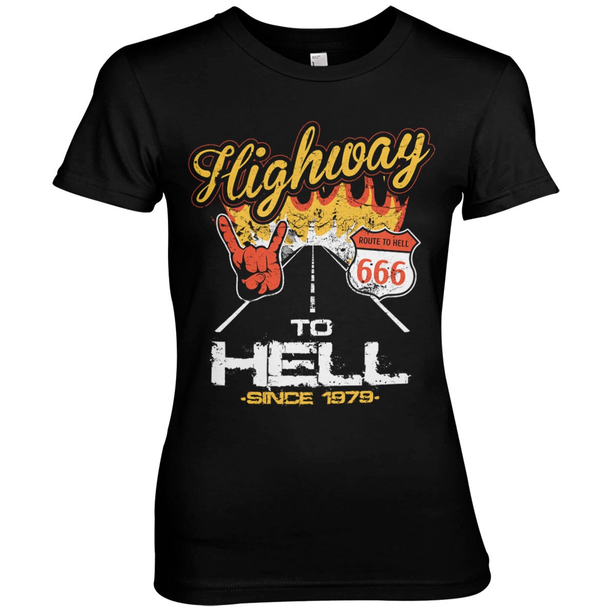 Highway To Hell Girly Tee