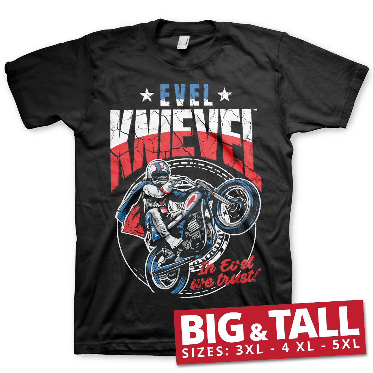 Evel Knievel Wheelie Big & Tall T-Shirt
