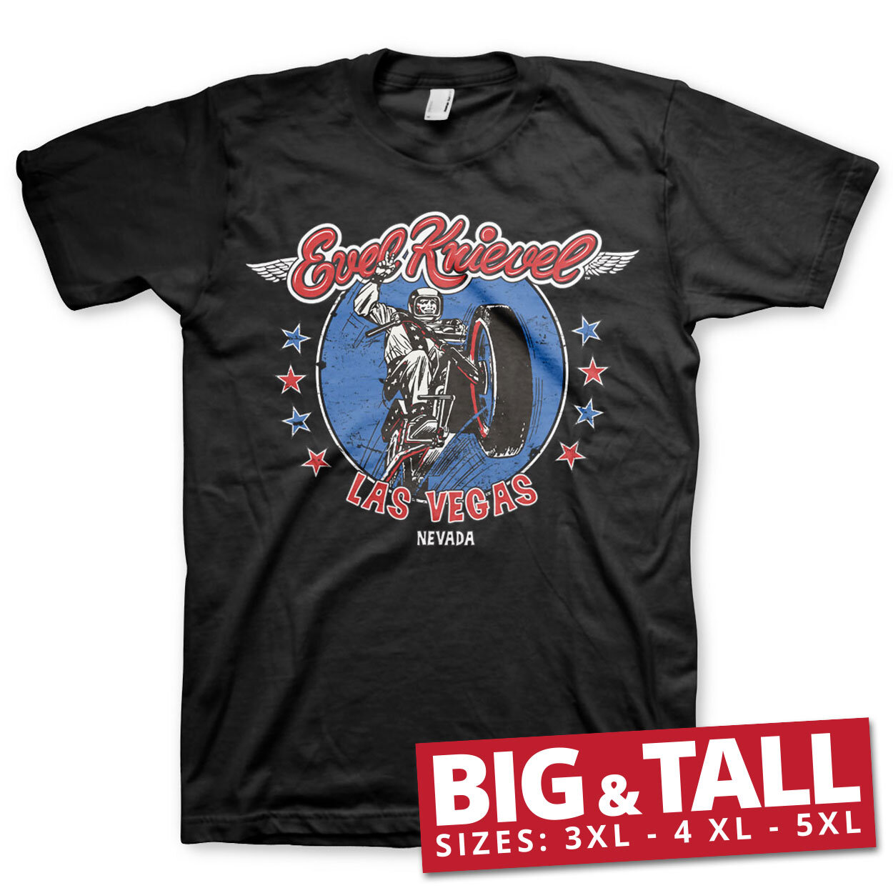 Evel Knievel In Las Vegas Big & Tall T-Shirt