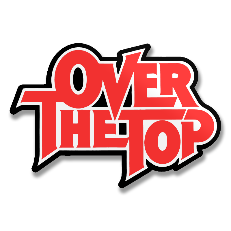 Over The Top Logotype Sticker