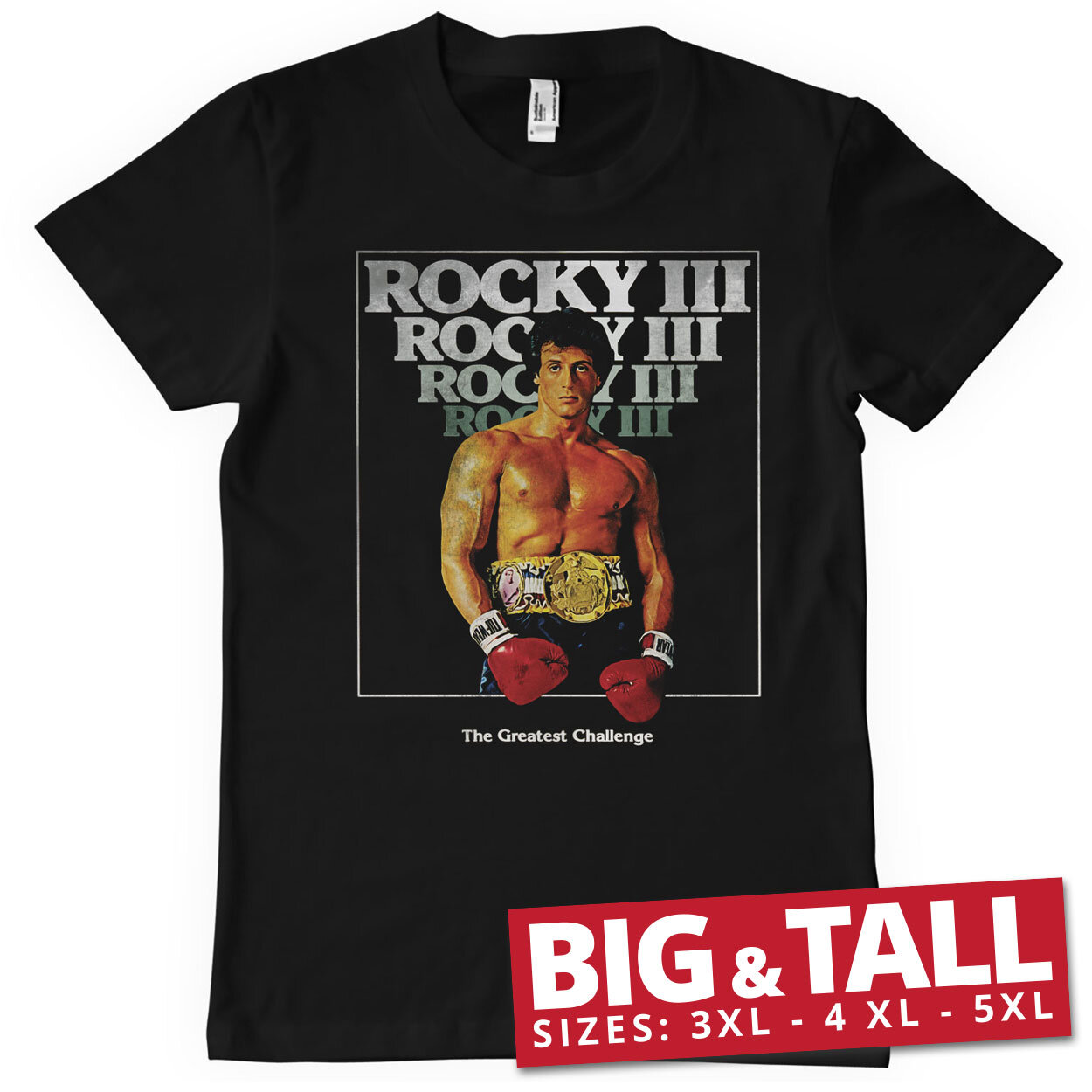 Rocky III Vintage Poster Big & Tall T-Shirt