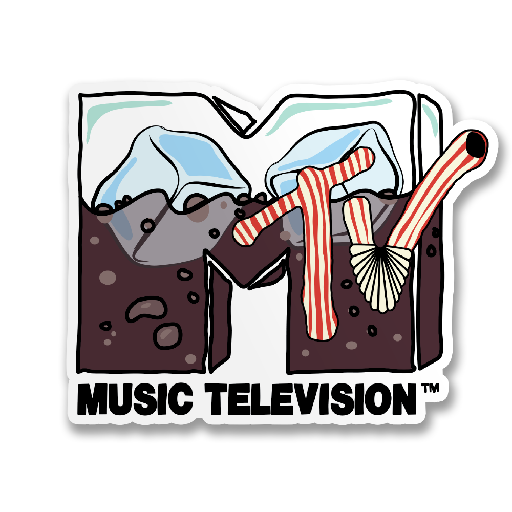 MTV Logo Cubes Sticker