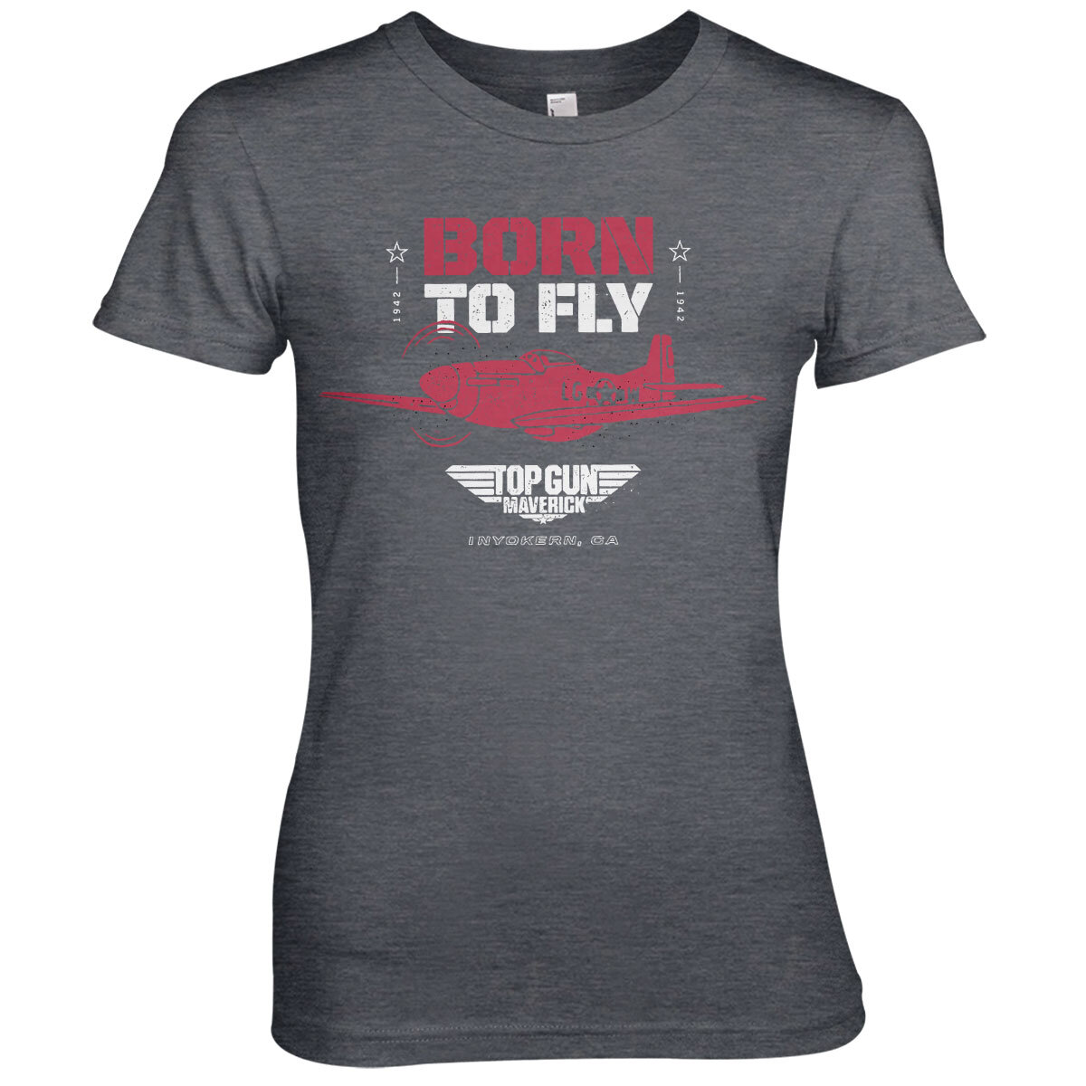 Top Gun - Born To Fly Girly Tee