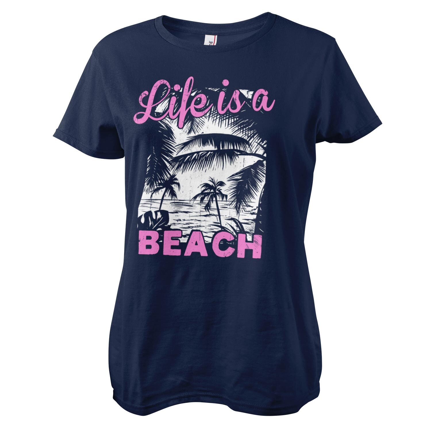 Life Is A Beach Girly Tee