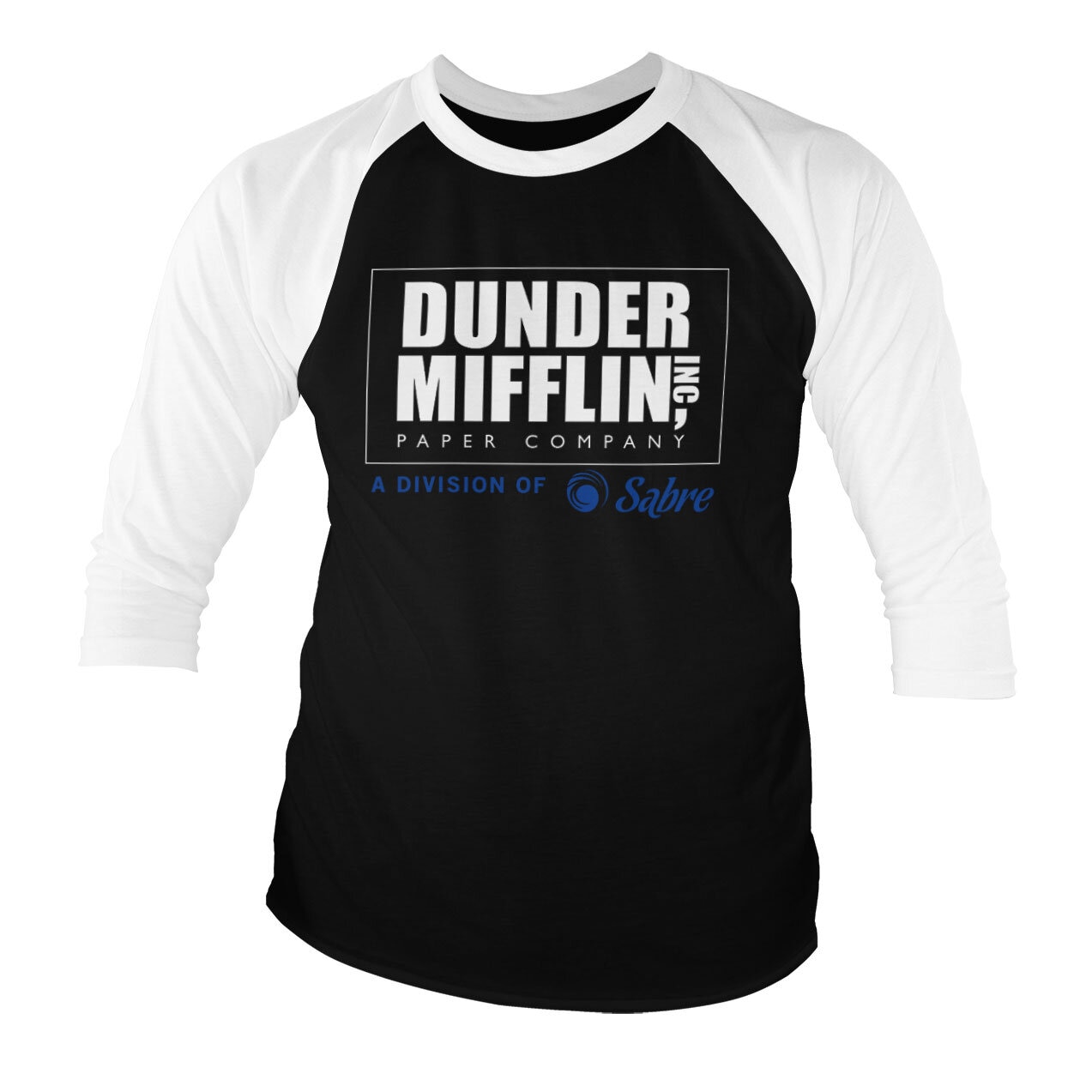 Dunder Mifflin - Division of Sabre Baseball 3/4 Sleeve Tee