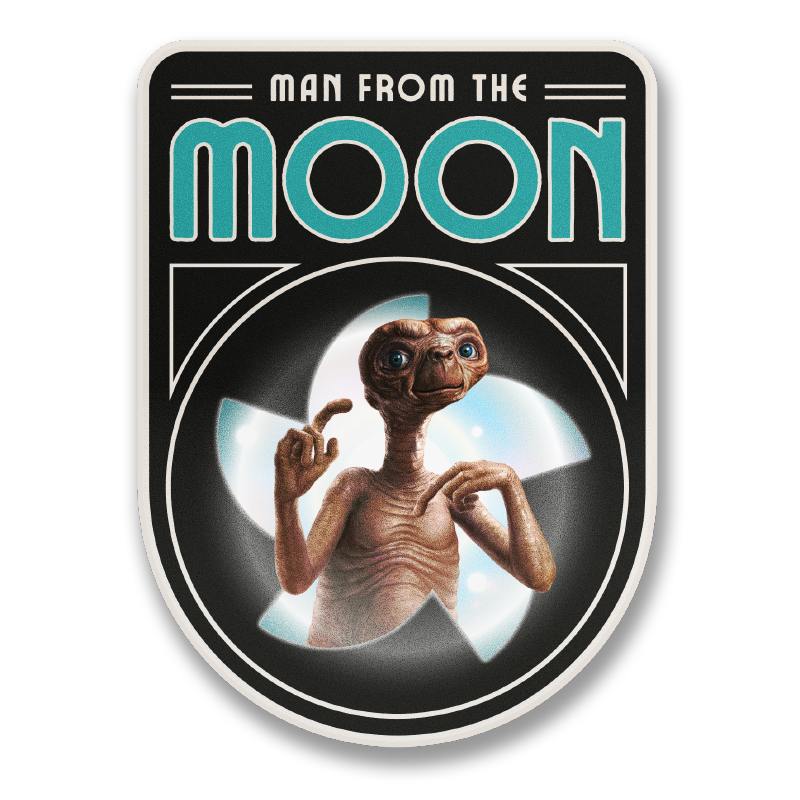 Man From The Moon Sticker