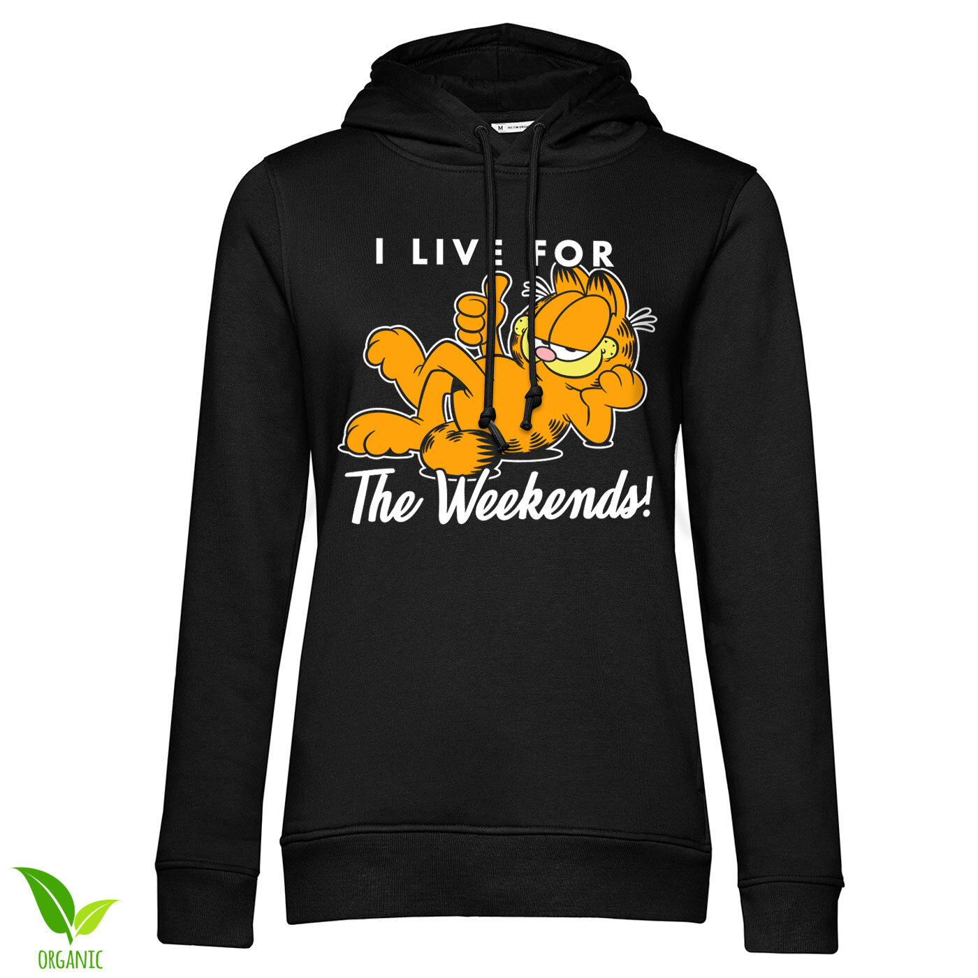 Garfield - Live For The Weekend Girly Hoodie