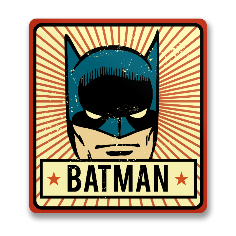 Batman Retro Sticker