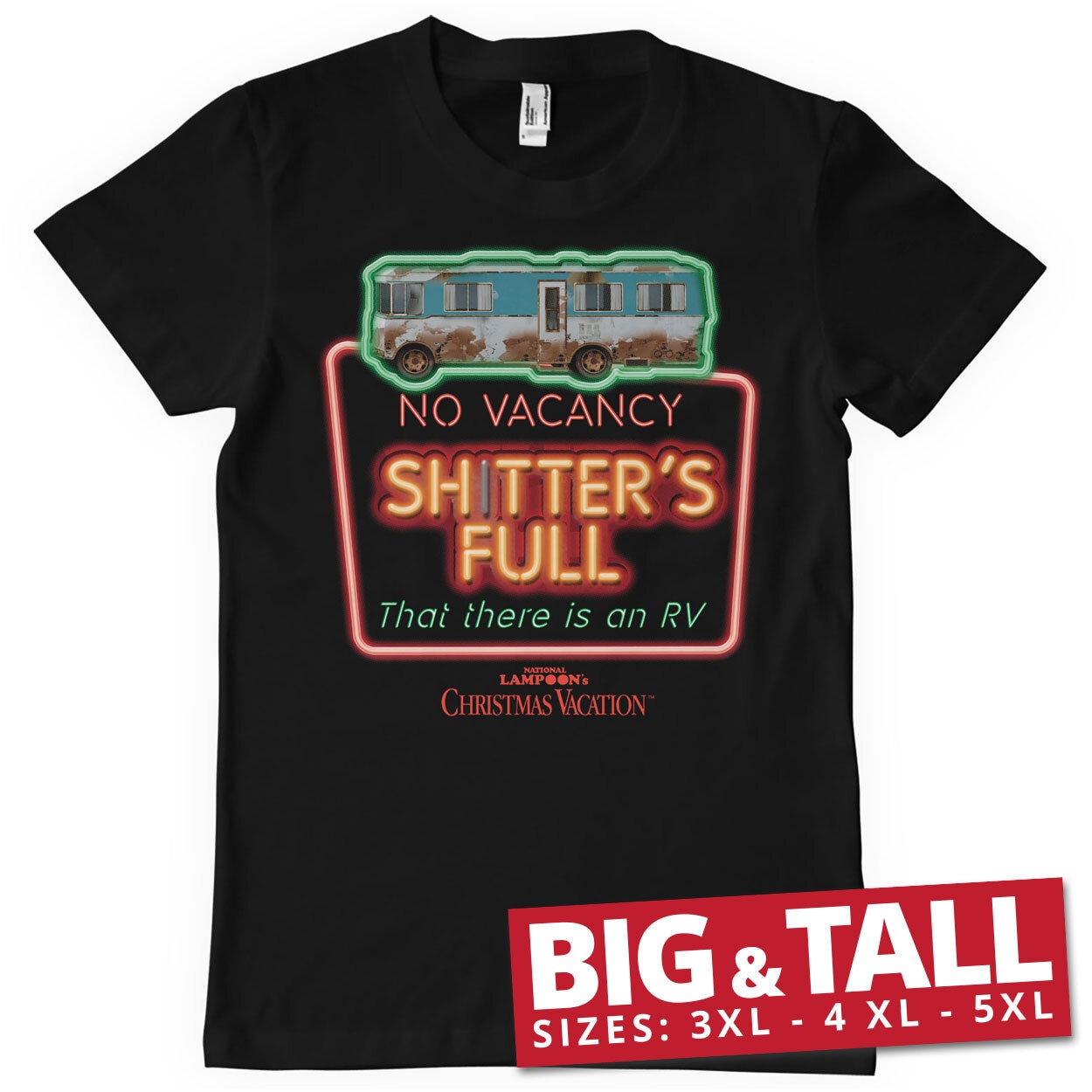 No Vacancy - Shitter's Full Big & Tall T-Shirt