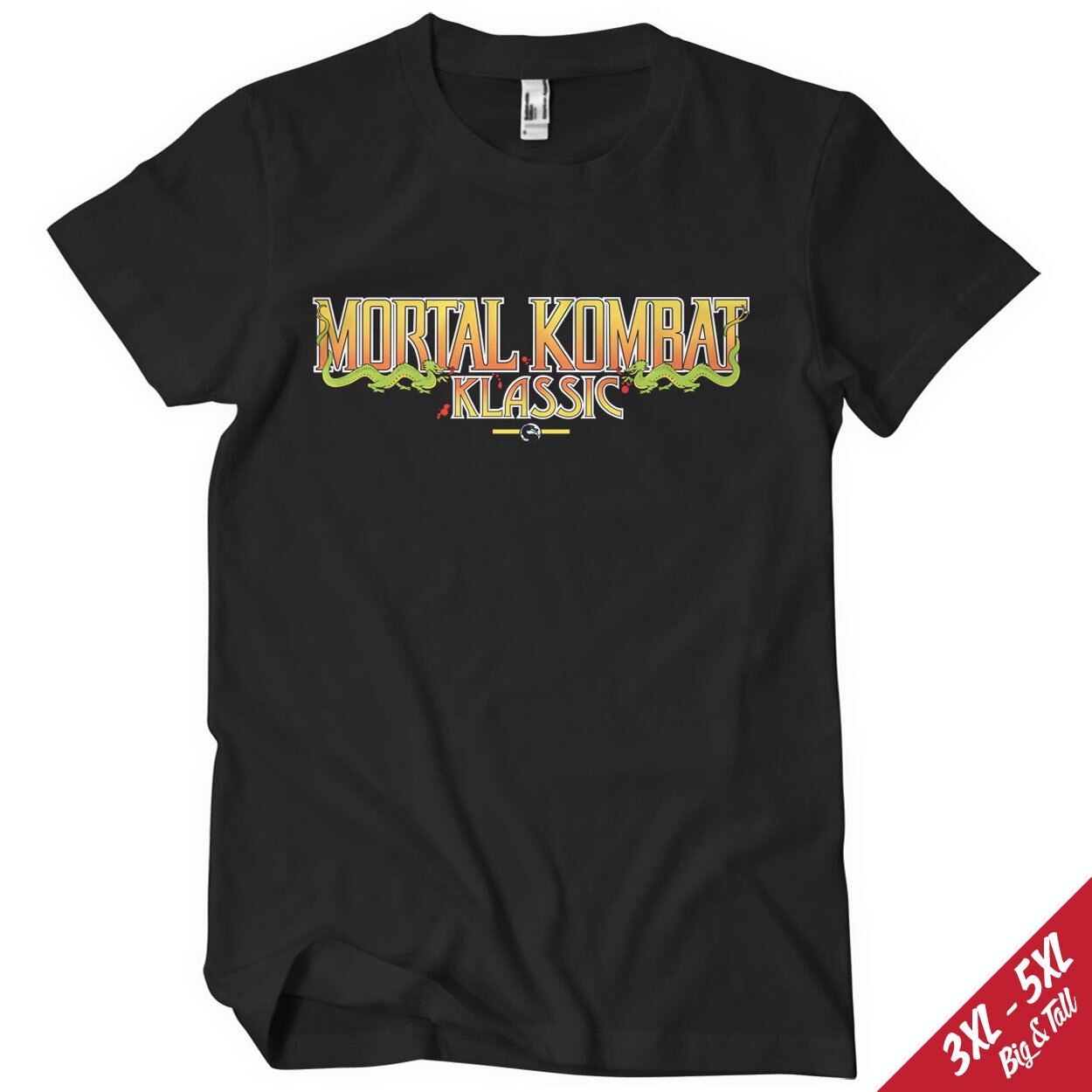 Mortal Kombat Klassic Logo Big & Tall T-Shirt