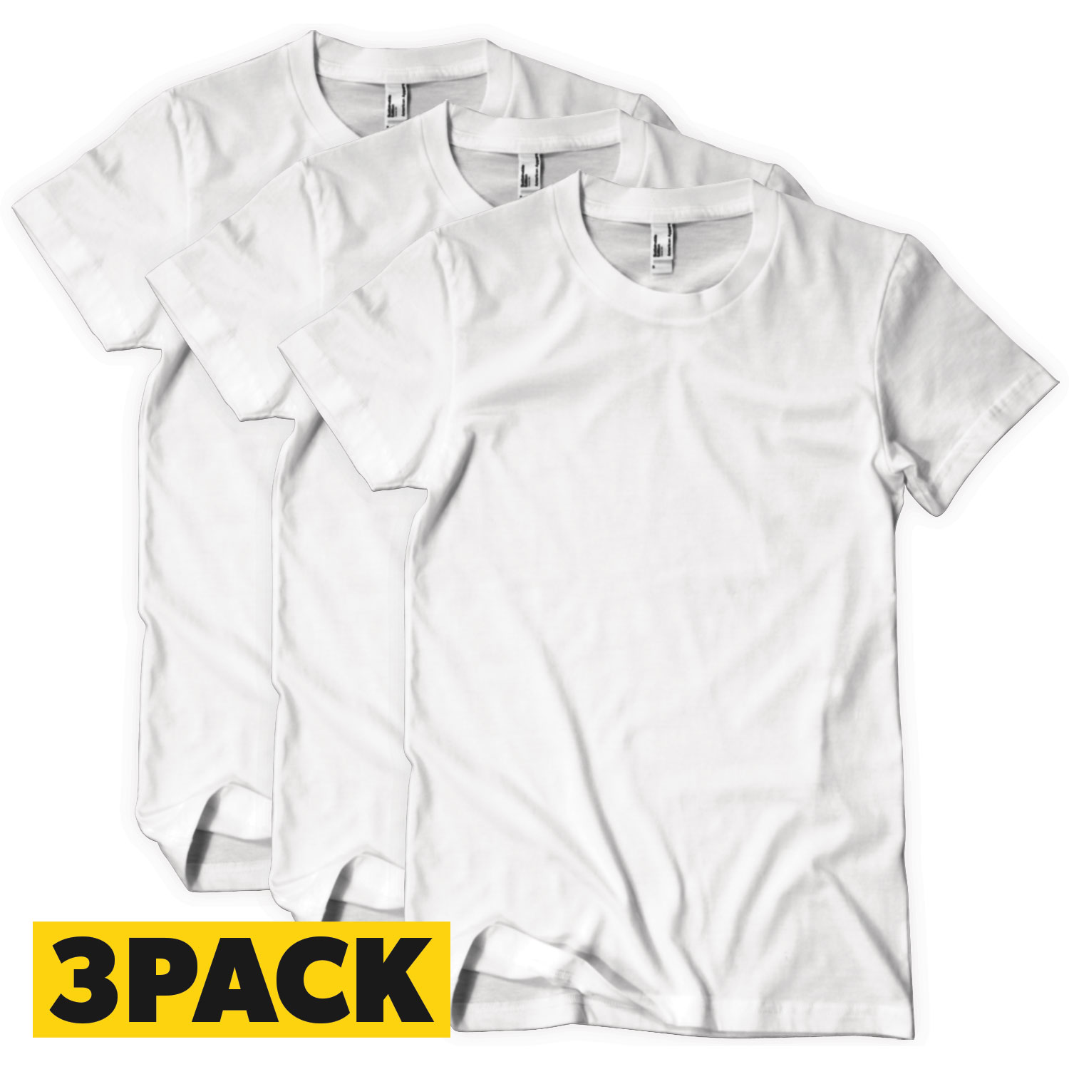 T-Shirts Big Pack White - 3 pack