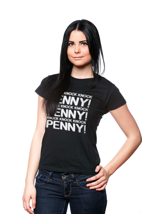 Penny Knock Knock Knock Girly T-Shirt